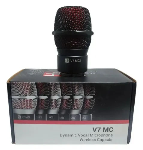 Cápsula P/ Microfone Sennheiser S/ Fio Se Electronics V7 Mc2 Cor Preto