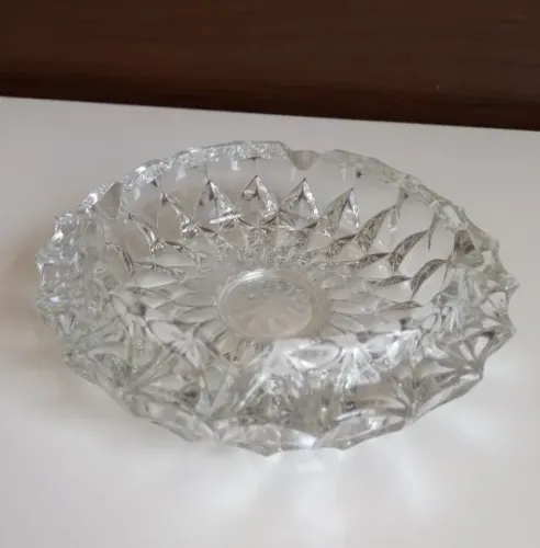 Cinzeiro de Cristal - Antiguidade Decoração