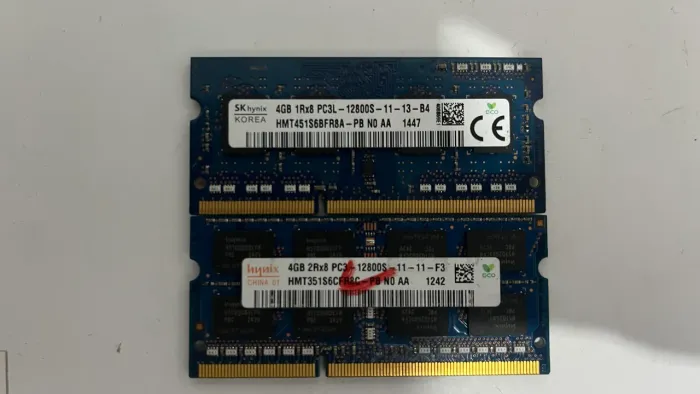 8GB Ram (2x4) Notebook
