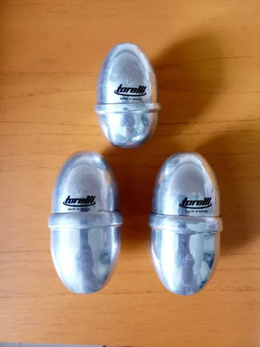 Egg Shaker Alumínio Ovinhos Ganza Chocalho Percussao
