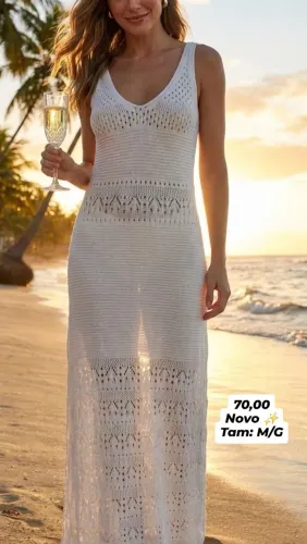 Vestido estilo Sereia NOVO. TAMANHO M/G