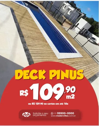 Deck pinus tratado WhatsApp 71-999-000-000