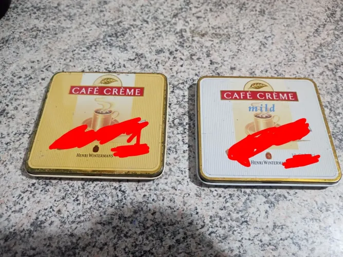 Antigas Lata Vazias Cafe Creme Mild Henry winternas
