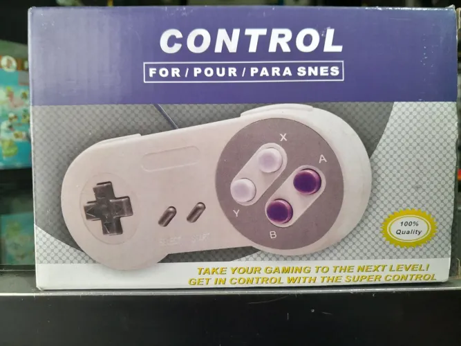Controle super Nintendo novo aceito cartão de crédito cel 19- * whats 