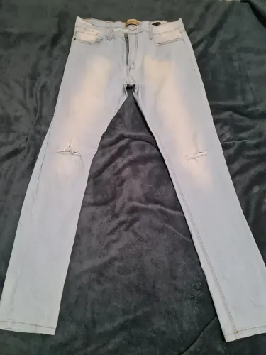 Calça Jeans Blue Steel skinny Masculina Azul Claro skinny 