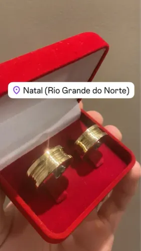 Par Alianças Bvlgari Moeda Antiga PRONTA ENTREGA