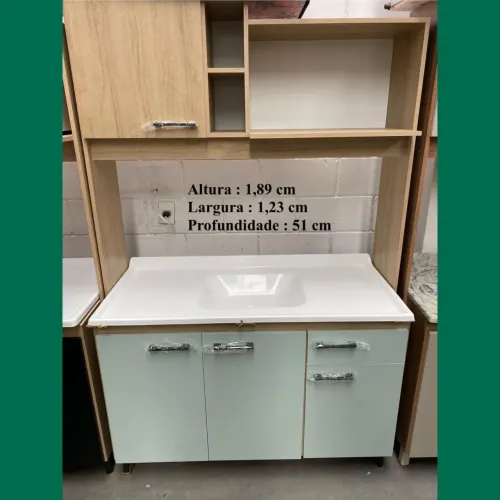 Pia de cozinha compacta com tampo - entrego hoje