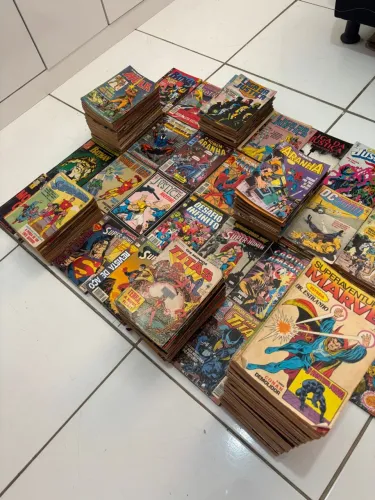 Coleção de HQs e Revistas Antigas Marvel e DC Comics
