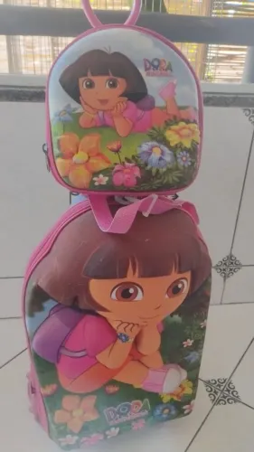 Mochila Infantil Dora Aventureira - Rosa