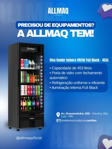 Visa Cooler IMBERA 453 Litros  Full Black VRS16