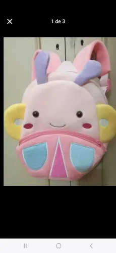 Mochila Borboleta Em Pelúcia 