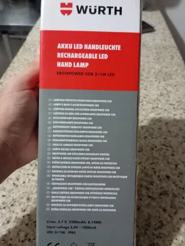 Lanterna Recarregável LED Ergopwer COB 3+1W Led