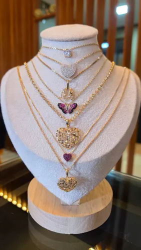 COLA FEMININO EM OURO 18K VARIOS MODELOS