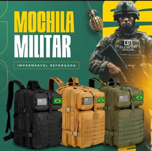MOCHILA TÁTICA 50 LITROS - 2 UNIDADES