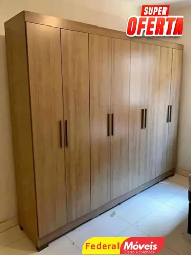 Guarda Roupa 8 Portas 4 Gavetas 100% MDF (TEMOS CREDIÁRIO)