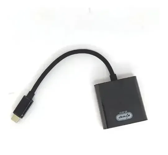 Cabo Adaptador Usb Tipo-C Macho para VGA Fêmea KNUP - KP-AD121