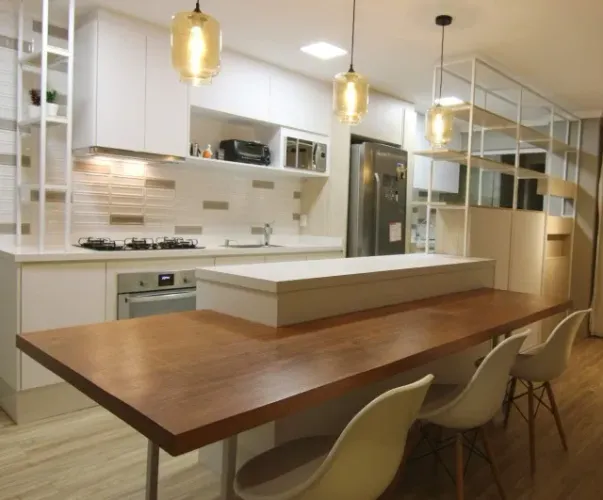 Apartamento mobiliado (porteira fechada) na região da Vila A