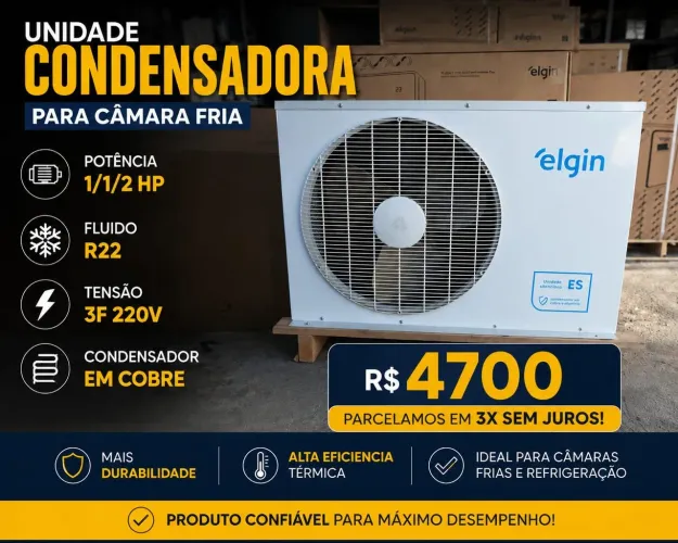 Unidade Condensadora elgin 1,5 hp