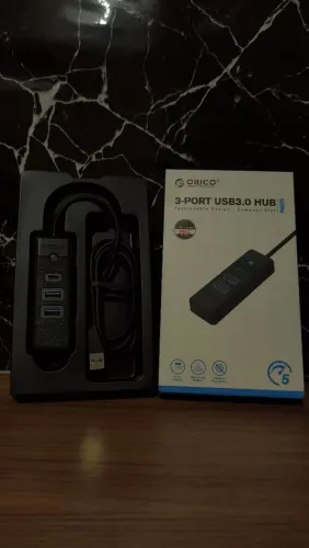 Hub USB 3.0 ORICO Original 3 Portas + USB-C Alta Velocidade