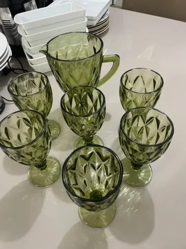 Conjunto de jarra cristal