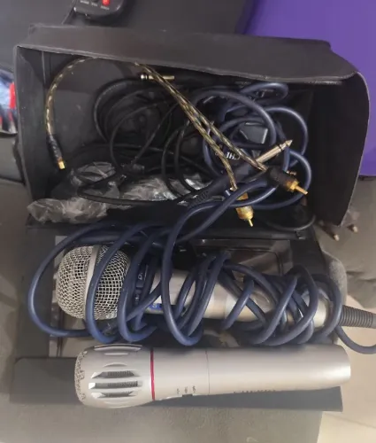 Vendo esses microfones