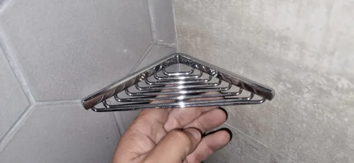 Porta sabonete de canto inox