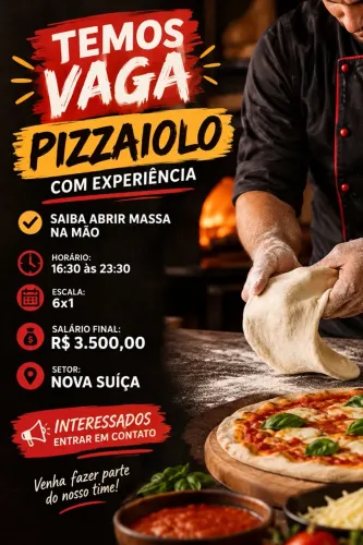 Vaga de pizzaiolo 