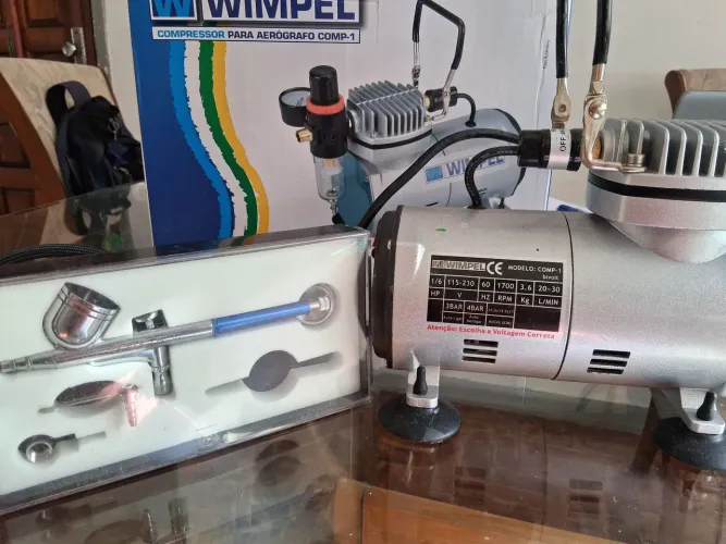 Compressor para aerógrafo + caneta