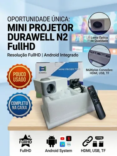 Mini Projetor Android FullHD Durawell N2