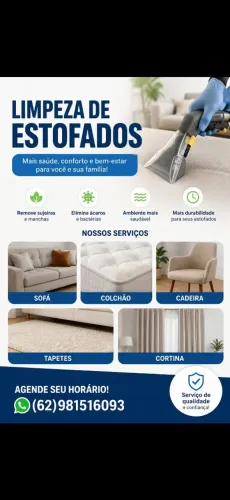 Limpeza de sofá e estofados