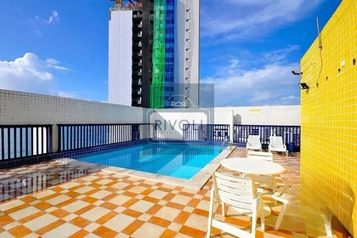 Flat com 1 dormitório para alugar, 32 m² por R$ 2.800,00/mês - Pina - Recife/PE