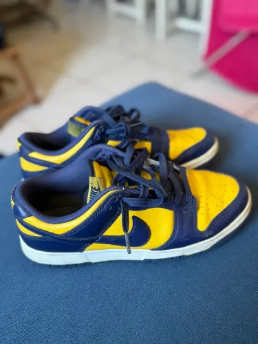 Nike Dunk Low Michigan Amarelo Marinho