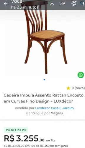 10 cadeiras de madeira de altíssima qualidade. Em ótimo estado! Sem avaria!