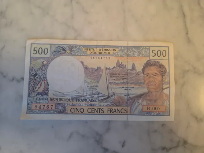 Nota de 500 francs de colecionador