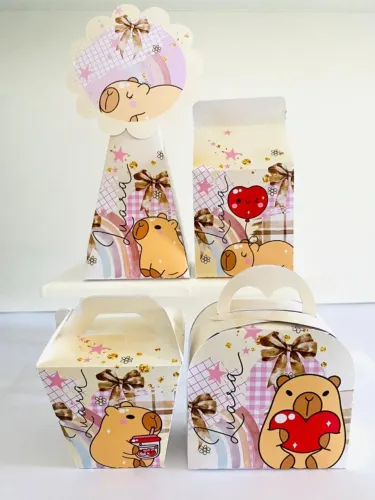 Caixas Personalizadas para Decoração - Capivara