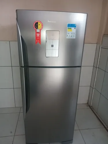 Panasonic frost free painel eletrônico centralizado 435L funcionando perfeitamente gelando