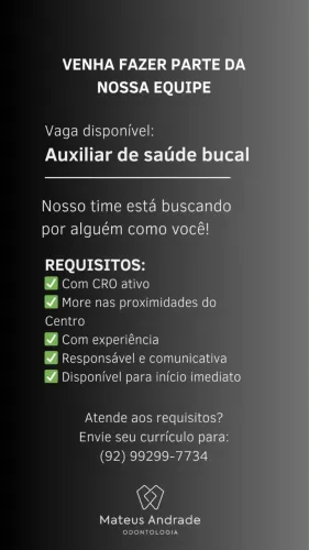 Vaga para TSB/ASB