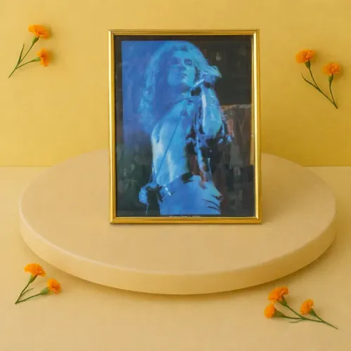 Quadro moldura dourada 