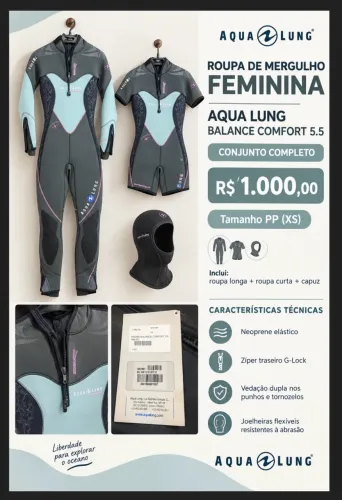 Roupa de neoprene Mergulho 
