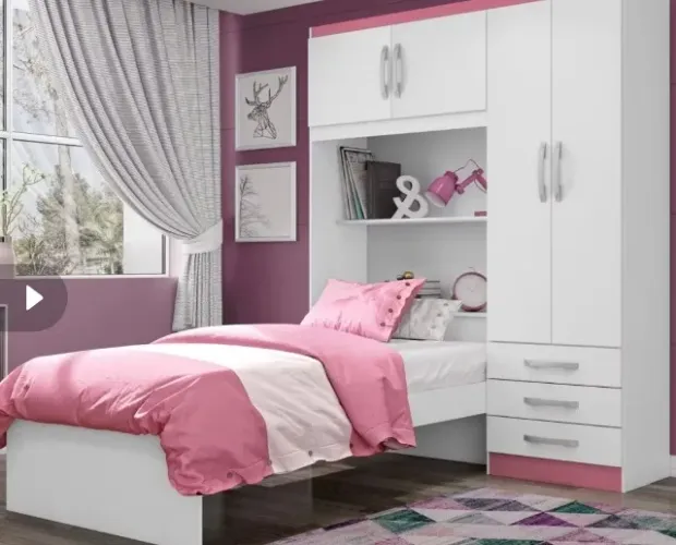 Cama e guarda roupa infantil