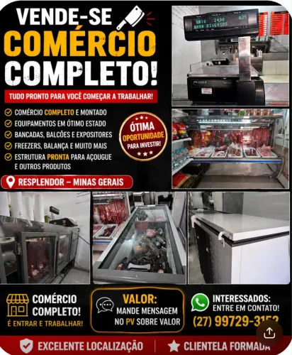 Vendo açougue montado