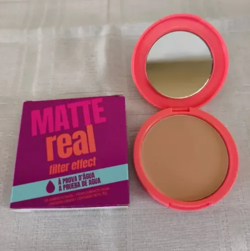 Pó Compacto Matte Real À Prova D'Água Avona