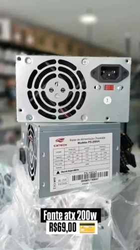 Fonte De Alimentação Para Pc C3tech/ C3plus Ps-200v4 200w