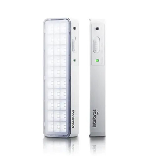 Luminária Luz de Emergência LED Intelbrás Autônoma Lea 31 Com 30 LEDs Branco Bivolt