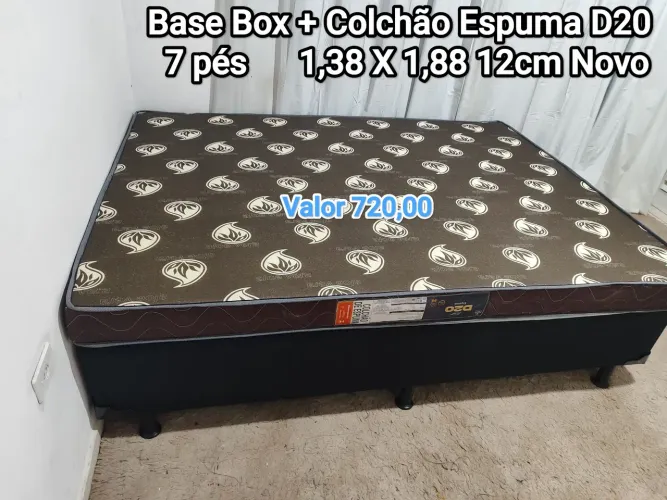 Cama Box Casal NOVO (Base + Colchão D20) ENTREGO