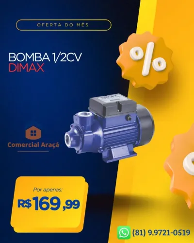 Bomba periférica 1/2CV dimax