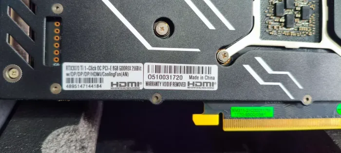RTX 3070 TI 8Gb 1 CLICK GALAX