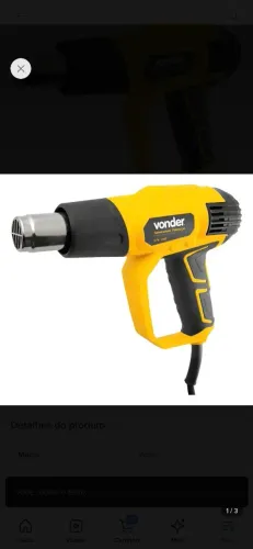 Soprador Térmico Stv200 2000w Com 3 Estágios 220v