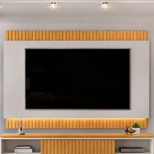 Painel New Loren Ripado com Led p/ TV até 75' - Entrega/Montagem grátis para Fortaleza