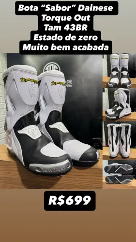 Bota Replica Dainese Tam 42/43 Zero nunca usada